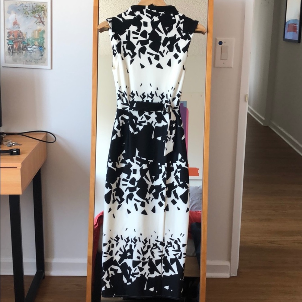 Midi sleeveless work dress
